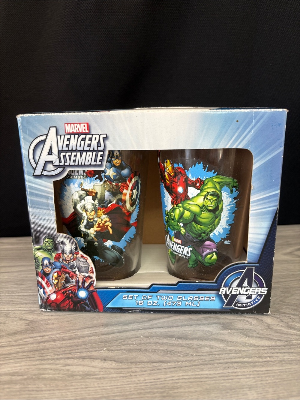 Marvel Avengers Glasses Set - Green, Blue, Red